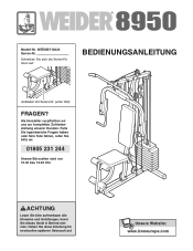 Weider 8950 German Manual