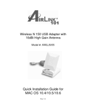 Airlink AWLL5055 Installation Guide (MAC OS)