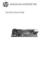 HP LaserJet M4000 LaserJet Analog Fax Accessory 500 - Send Fax Driver Guide