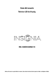 Insignia NS-50D550NA15 User Manual (Español)