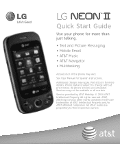 LG GW370 Red Quick Start Guide - English