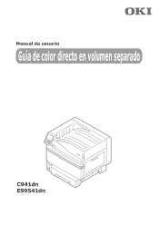 Oki C941dn C911dn/C931dn/C941dn Separate Spot Color Guide - Spanish