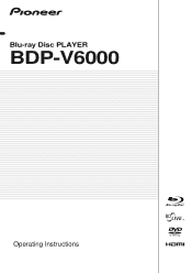 Pioneer BDP-V6000 Owner's Manual