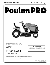 Poulan PB22H54YT User Manual