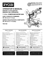 Ryobi TS1144 Operation Manual