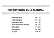 Seiko Rotary Slide Rule Manual