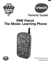 Vtech PAW Patrol: The Movie: Learning Phone User Manual