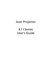 Acer K11 User Manual