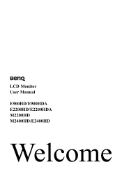 BenQ E2200HD User Manual