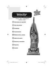 Bissell Velocity Vacuum User Guide - Spanish