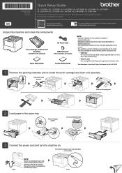 Brother International HL-L5210DN Quick Setup Guide