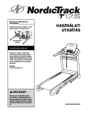 NordicTrack T 17.5 Treadmill Hungarian Manual
