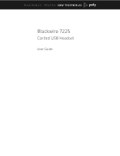 Plantronics Blackwire 7225 User Guide