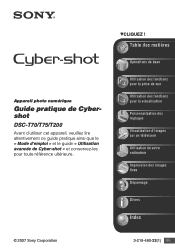 Sony DSC-T200/R Guide pratique de Cyber-shot® (Large File - 10.73 MB)