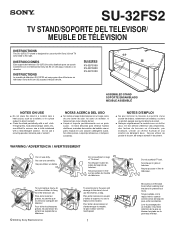 Sony KV-32FS200 Instructions: TV stand  (primary manual)