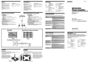 Sony XM-3001SXD Primary User Manual