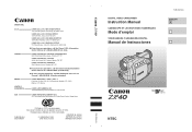 Canon ZR40 ZR40 Instruction Manual