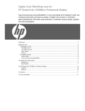 HP LP2480zx Digital Color Workflows and the HP DreamColor LP2480zx Professional Display
