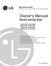 LG DLE3733U Owner's Manual (English)