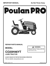 Poulan CO20H46YT User Manual