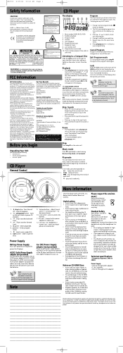 RCA RP2700 User Manual - RP2700