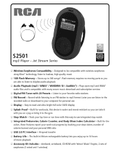 RCA S2501 User Manual