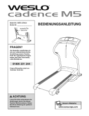 Weslo Cadence M5 Treadmill German Manual