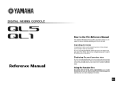 Yamaha QL1 Reference Manual