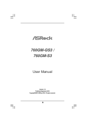 ASRock 760GM-S3 User Manual