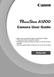 Canon 5031B001 PowerShot A1200 Camera User Guide