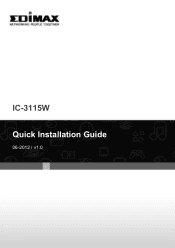 Edimax IC-3115W Quick Install Guide