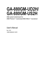 Gigabyte GA-880GM-UD2H Manual