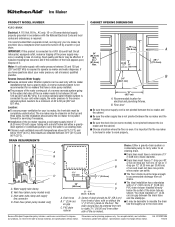 KitchenAid KUIO18NNXS Dimension Guide