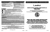 Lasko CT22722 User Manual
