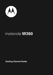 Motorola W360 Getting Started Guide