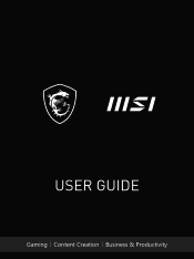 MSI Thin GF63 User Manual