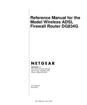 Netgear DG834G DG834Gv2 Reference Manual