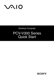 Sony PCV-V300G Quick Start Guide