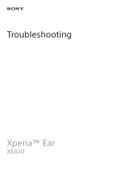 Sony Xperia Ear Troubleshooting