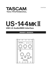 TEAC US-144MKII US-144mkII Owner's Manual