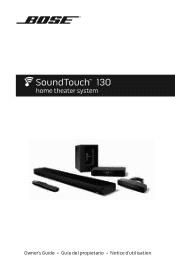 Bose SoundTouch 130 Home Theater Owners Guide