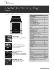 Electrolux EI30EF45QS Product Specifications Sheet (English)