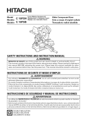 Hitachi c10fs Instruction Manual