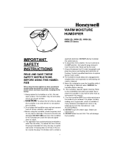 Honeywell HWM255 Instruction Manual