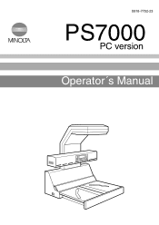 Konica Minolta PS7000 PS7000 Operator Manual (PC Version)