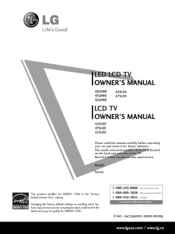 LG 55SL80 Owners Manual