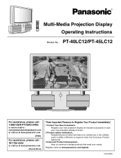 Panasonic PT45LC12 Multi-media Display