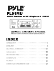Pyle PL91MU PL91MU Manual 1