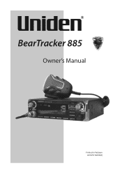 Uniden BEARTRACKER 885 English Owners Manual
