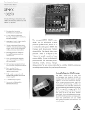 Behringer 1002FX Product Information Document